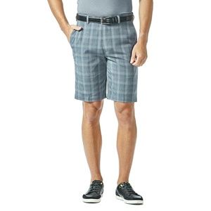 Hagger Cool 18 Pro Light Grey Pin Stripe Plaid Golf Shorts Moisture Wick Mens 44